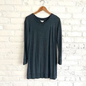 Loft Outlet Lounge Grey Cozy Fleece Lined Dress | Size Small